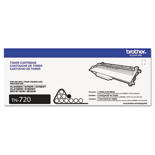 Brother Tn720 Toner 3000 Page-yield Black