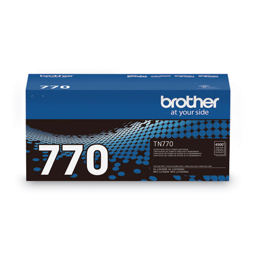 Brother Tn770 Super High-yield Toner 4500 Page-yield Black