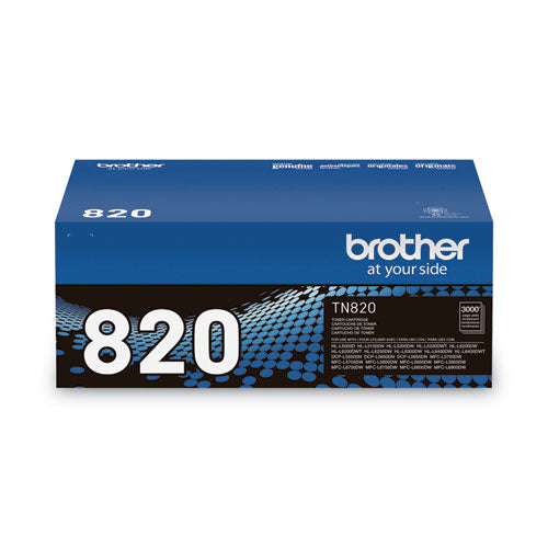 Brother Tn820 Toner 3000 Page-yield Black