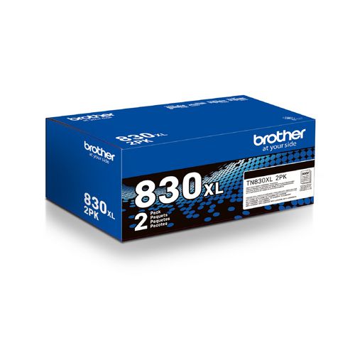 Brother Tn830xl High-yield Toner 3000 Page-yield Black 2/pack