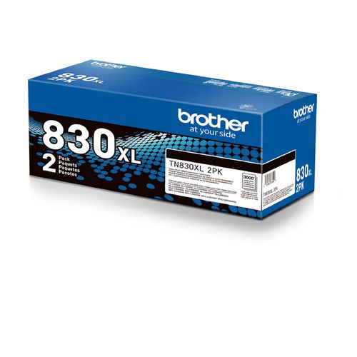 Brother Tn830xl High-yield Toner 3000 Page-yield Black 2/pack