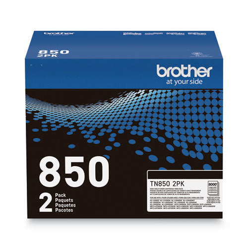 Brother Tn8502pk High-yield Toner 8000 Page-yield Black 2/pack