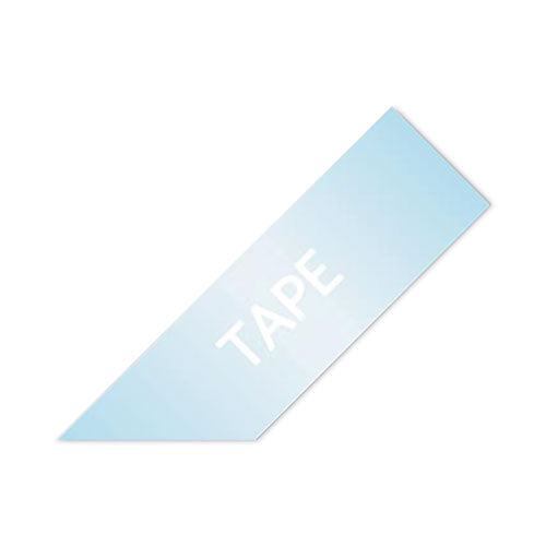 Brother P-Touch Tz Extra-strength Adhesive Laminated Labeling Tape 0.47"x26.2 Ft White On Clear