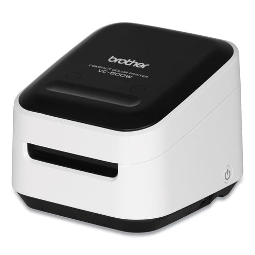 Brother Vc-500w Versatile Compact Color Label And Photo Printer With Wireless Networking 7.5 Mm/s Print Speed 4.4x4.6x3.8