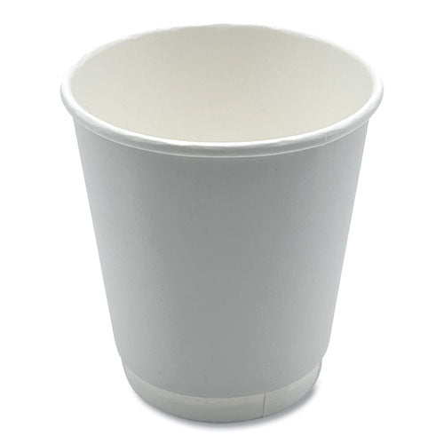 Boardwalk Paper Hot Cups Double-walled 10 Oz White 25/pack