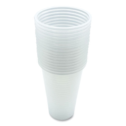 Boardwalk Translucent Plastic Cold Cups 20 Oz Clear 50/pack