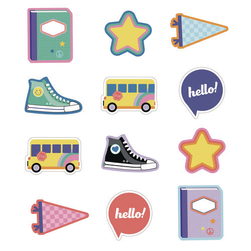 Carson-Dellosa Education Assorted Colorful Cut-outs We Stick Together Hello School 36 Pieces