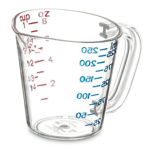 Carlisle Commercial Measuring Cup 1 Cup Clear