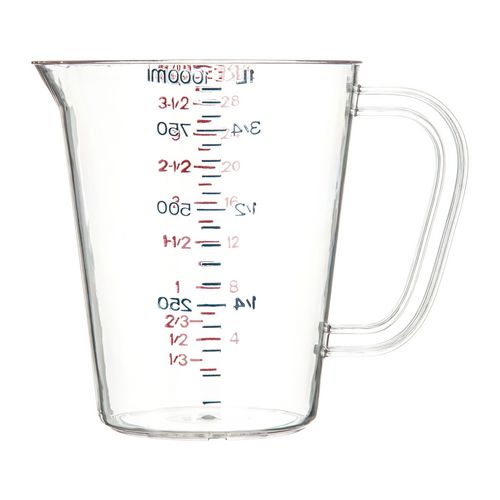 Carlisle Commercial Measuring Cup 1 Qt Clear