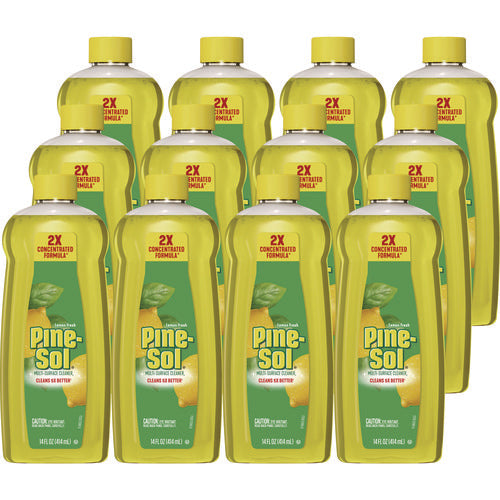 Pine-Sol Multi-surface Cleaner Concentrated Lemon Fresh Scent 14 Oz Bottle 12/Case