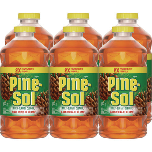 Pine-Sol Multi-surface Cleaner Disinfectant Concentrated Pine Scent 80 Oz Bottle 6/Case