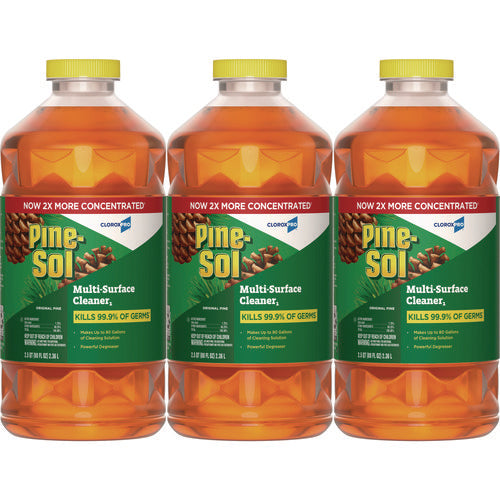 Pine-Sol Cloroxpro Multi-surface Cleaner Disinfectant Concentrated Original Pine Scent 80 Oz Bottle 3/Case