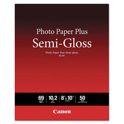 Canon Photo Paper Plus Semi-gloss 10.2 Mil 8x10 Semi-gloss White 50/pack