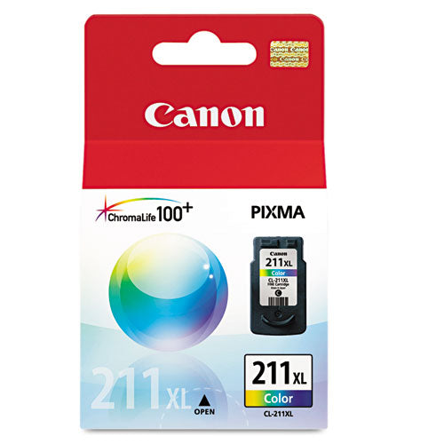 Canon 2975b001 (cl-211xl) High-yield Ink 349 Page-yield Tri-color MPN ...