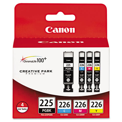 Canon 4530b008aa (pgi-225 Cli-226) Ink Cyan/magenta/pigment Black/yellow 4/pack