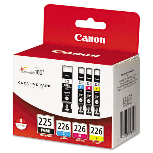 Canon 4530b008aa (pgi-225 Cli-226) Ink Cyan/magenta/pigment Black/yellow 4/pack