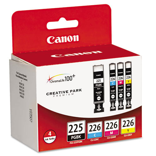 Canon 4530b008aa (pgi-225 Cli-226) Ink Cyan/magenta/pigment Black/yellow 4/pack