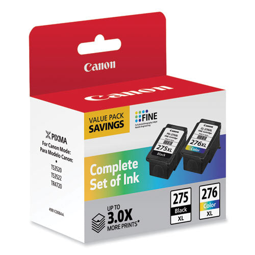 Canon 4981c008 (pg-275xl/cl-276xl) High-yield Multipack Ink Black/tri-color