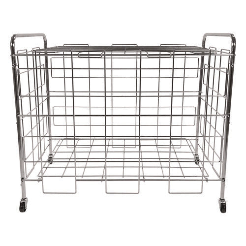 Champion Sports Portable Ball Locker Metal 176 Lb Capacity 24x41x36 Chrome