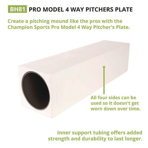 Champion Sports Pro Model 4-way Pitcher's Box 24"x6"