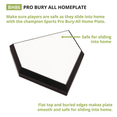 Champion Sports Pro Bury All Homeplate 20"x20"x4"