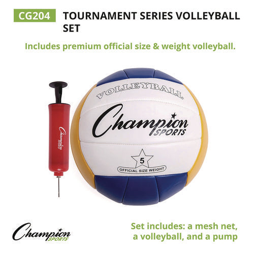 Champion Sports Tournament Series Volleyball Set With Carry Bag