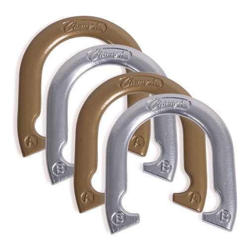 Champion Sports Deluxe Horseshoe Tournament Set 4 Horseshoes/2 Stakes/carry Bag/rule Sheet