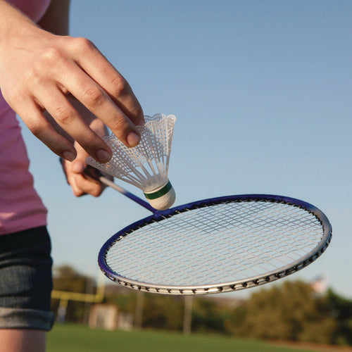 Champion Sports Deluxe Badminton Set 20 Ft Net With 4 Rackets 2 Shuttlecocks