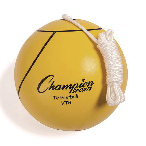 Champion Sports Deluxe Tether Ball Set Tetherball/102" Cord/(4) 24" Telescoping Poles/carry Bag/pump With Needle