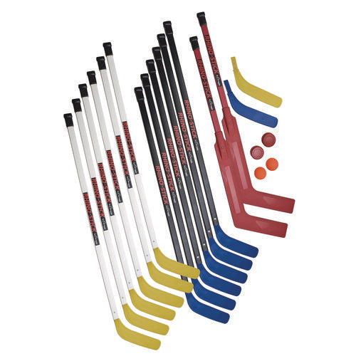 Champion Sports Indoor Abs Floor Hockey Set 2 Pucks 14 Sticks