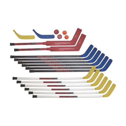 Champion Sports Indoor Abs Floor Hockey Set 2 Pucks 14 Sticks