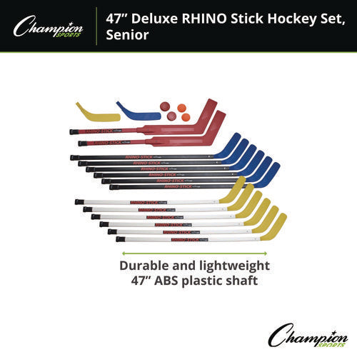 Champion Sports Indoor Abs Floor Hockey Set 2 Pucks 14 Sticks