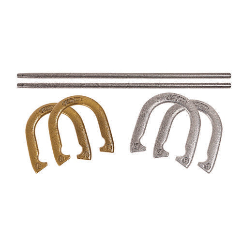 Champion Sports Steel Horseshoe Set (4) Horseshoes/(2) 24" Stakes/nylon Carry Bag