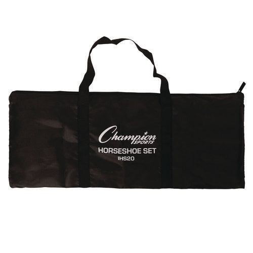 Champion Sports Steel Horseshoe Set (4) Horseshoes/(2) 20" Stakes/nylon Carry Bag