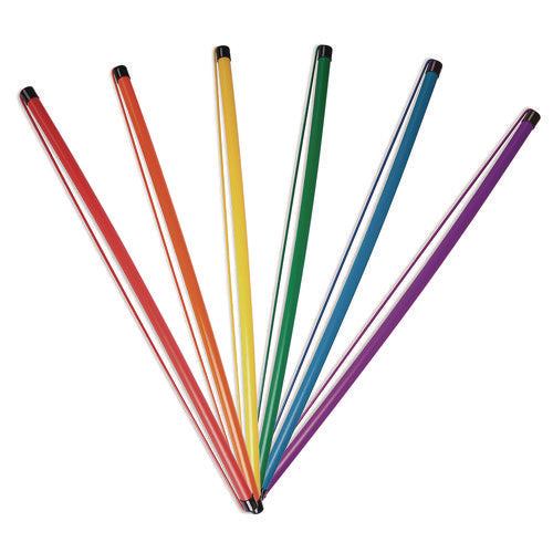 Champion Sports Jump Rope Baton Set 32" Assorted Colors 6 Batons/set