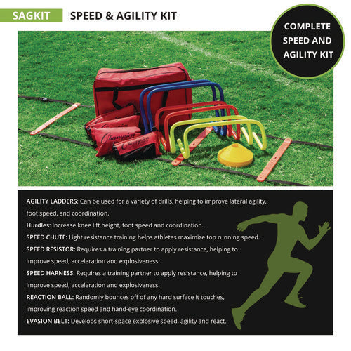 Champion Sports Speed And Agility Kit With Carry Bag