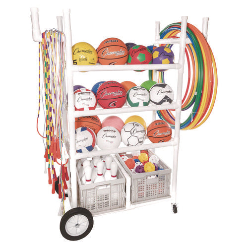 Champion Sports High Impact All-terrain Heavy-duty Cart Plastic 176 Lb Capacity 19x53x58 White