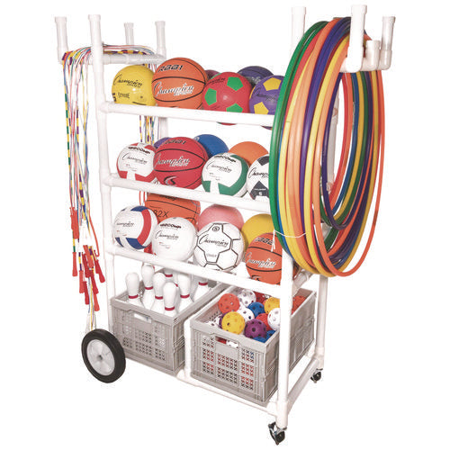 Champion Sports High Impact All-terrain Heavy-duty Cart Plastic 176 Lb Capacity 19x53x58 White