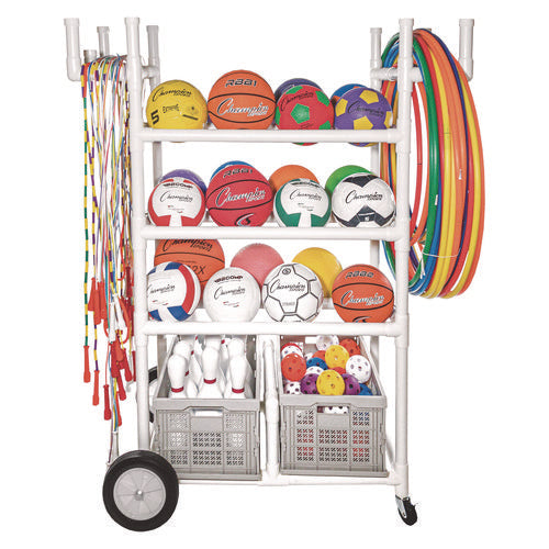 Champion Sports High Impact All-terrain Heavy-duty Cart Plastic 176 Lb Capacity 19x53x58 White