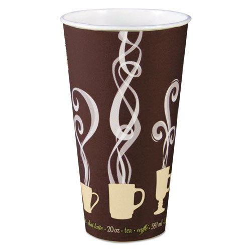 SOLO Thermoguard Insulated Paper Hot Cups 20 Oz Steam Print 600/Case