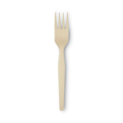 Dixie Smartstock Plastic Cutlery Refill Forks 6.5" Series-o Mediumweight Bio-blend Beige 40/pack 24 Packs/Case