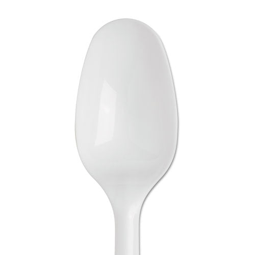 Dixie Smartstock Plastic Cutlery Refill Teaspoon 5.5" Series-b Mediumweight White 40/pack 24 Packs/Case