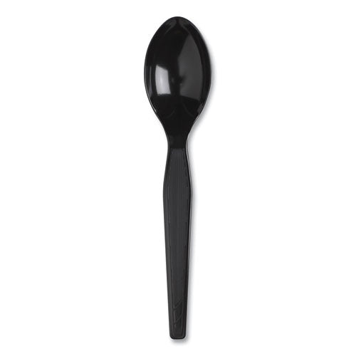 Dixie Smartstock Plastic Cutlery Refill Spoons 6" Series-f Heavyweight Black 40/pack 24 Packs/Case