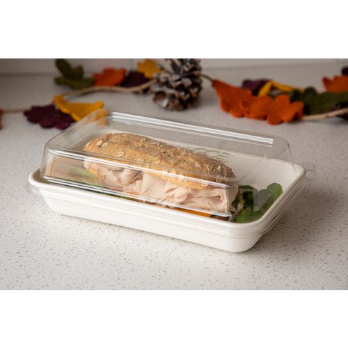 Eco-Products Worldview 100% Recycled Content Lid 7x1.75 Clear Plastic 200/Case