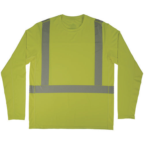 Ergodyne Chill-its 6688 Type R Class 2 Cooling Hi-vis Sun Shirt With Uv Protection Small Lime