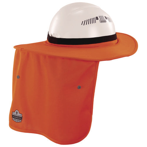 Ergodyne Chill-its 6661 Universal Hard Hat Brim With Neck Shade Orange