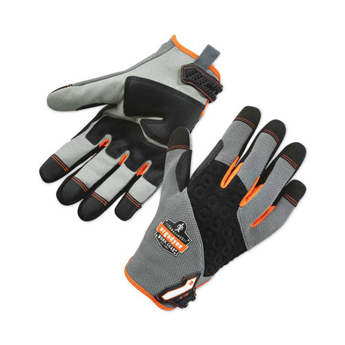 Ergodyne Proflex 710 Heavy-duty Mechanics Gloves Gray Small Pair