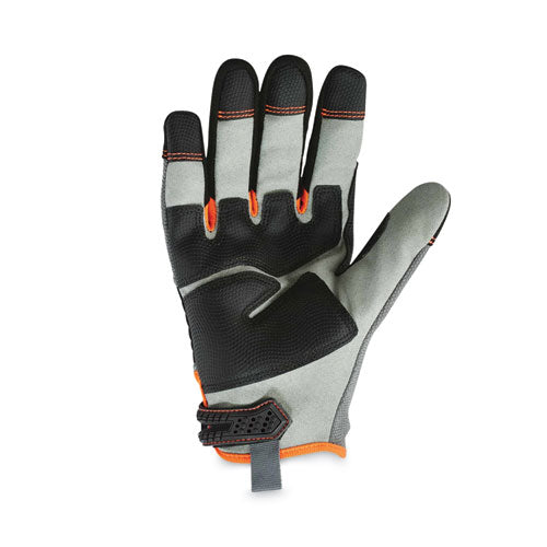 Ergodyne Proflex 710 Heavy-duty Mechanics Gloves Gray Small Pair