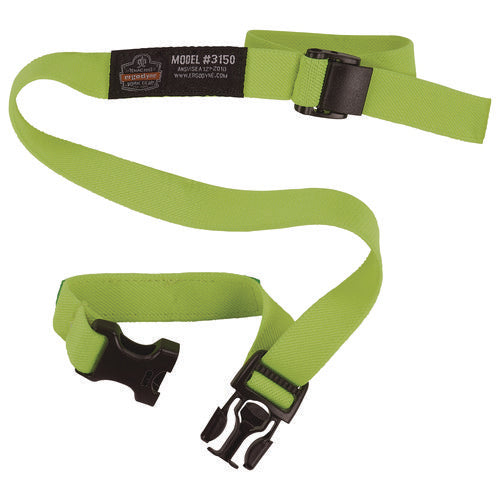 Ergodyne Squids 3150 Elastic Lanyard With Buckle 2 Lb Max Working Capacity 18"-48" Long Lime 10/pack