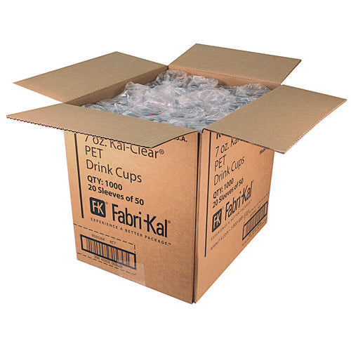 Fabri-Kal Kal-clear Pet Cold Drink Cups 7 Oz Clear 1000/Case